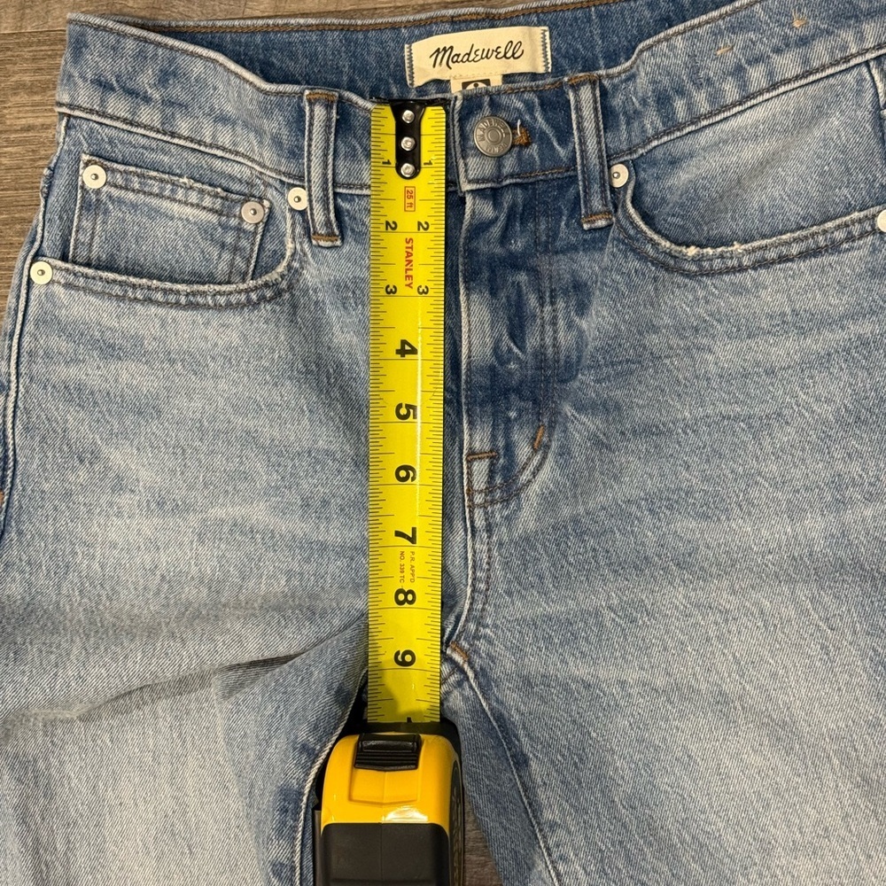 Madewell Womens Light Blue The '90s Straight Mid-Rise Barbosa wash Jean Size 24 - Picture 4 of 13